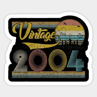 Classic 16th birthday gift for Men women Vintage 2004 Sticker